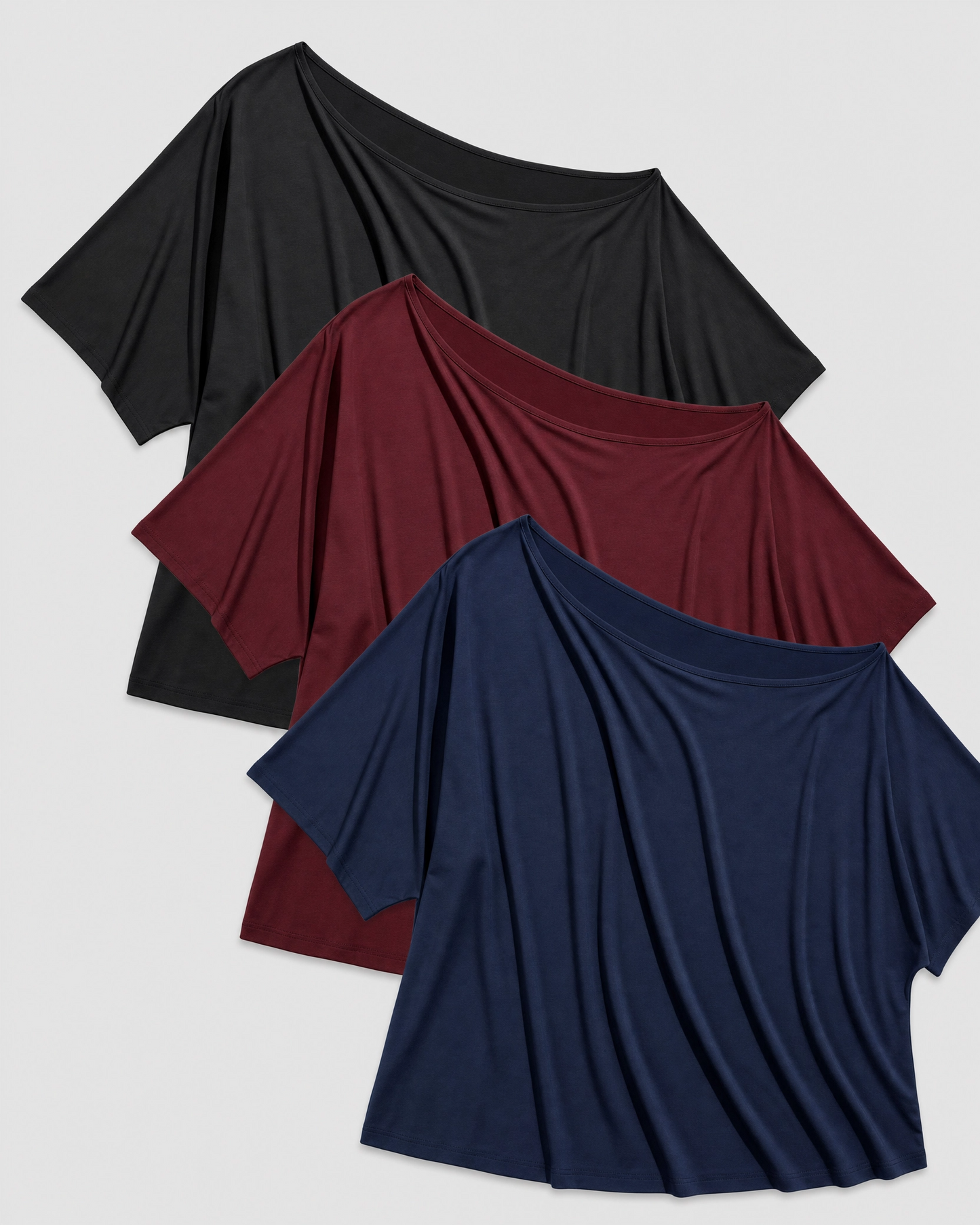MAYFAIR Off-Shoulder Relaxed Tee (Pack Of 3)