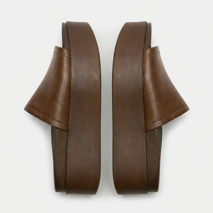 MAYFAIR Arwinn — Women's Leather Platform Slides