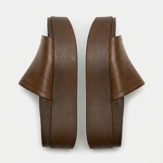 MAYFAIR Arwinn — Women's Leather Platform Slides