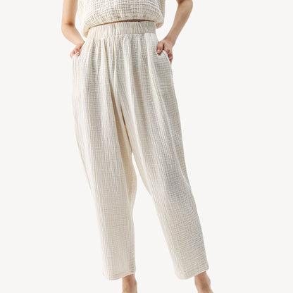 MAYFAIR 2-Piece Cotton Set – V-Neck Shirt & Pants