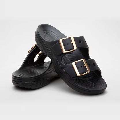 Saturday Double Buckle Slides