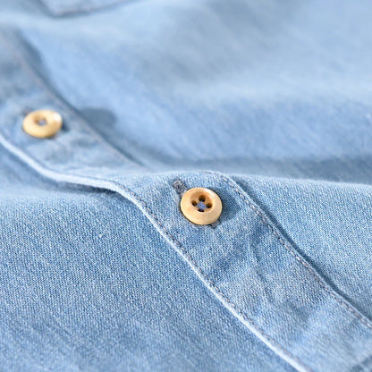 Alessandro Pietra 100% Cotton Denim Shirt