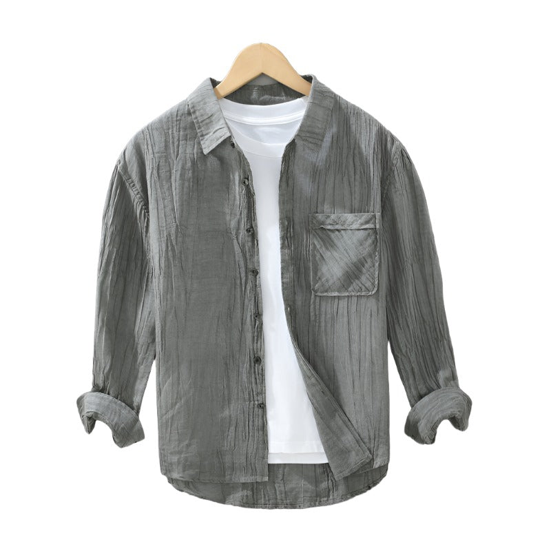 ÉMILIO LUXE Linen Button Up