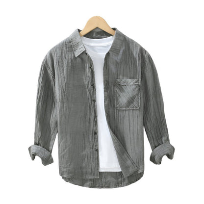 ÉMILIO LUXE Linen Button Up