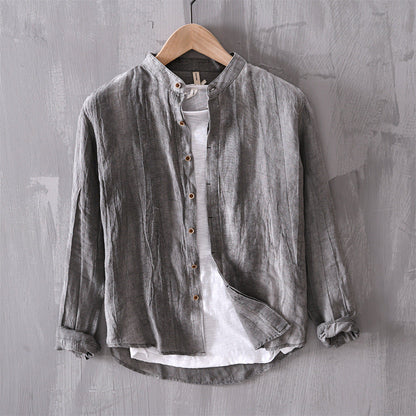 Toshiro 100% Linen Long Sleeve
