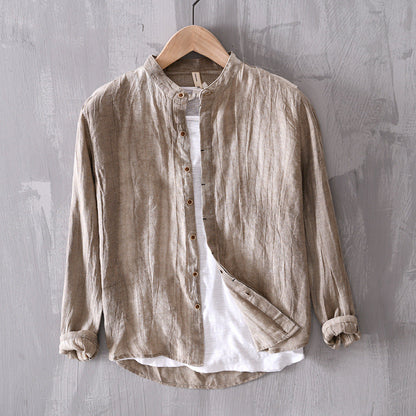 Toshiro 100% Linen Long Sleeve