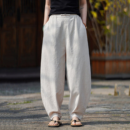 Edo Wide-Leg Linen Pants