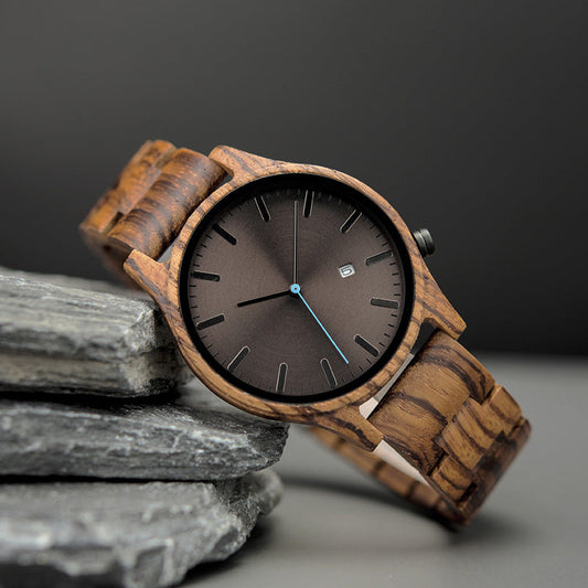 Elias Walnut Wood Quartz Watch