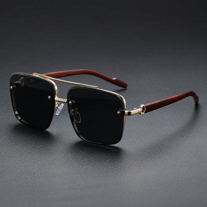 Beckett Square Wood Sunglasses