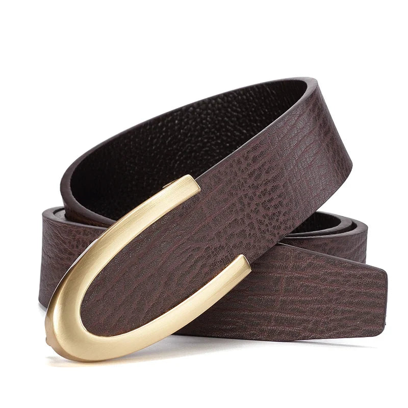 Colton Minimalistic 100% Cowskin Leather Belt
