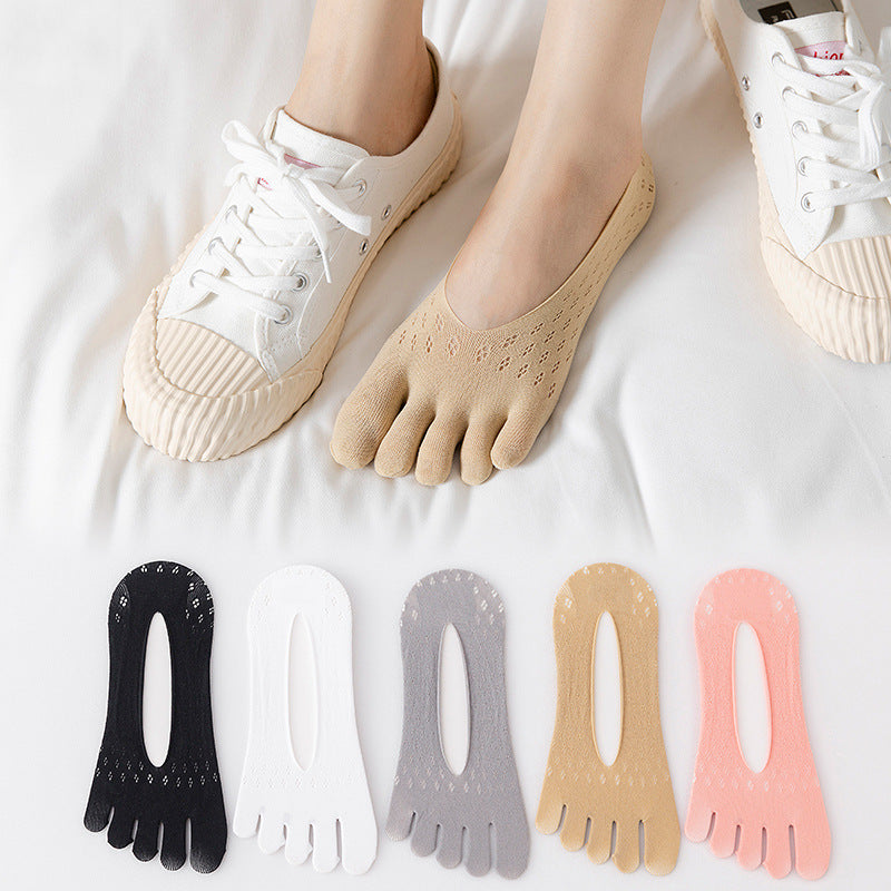 Invisible Breathable No-Slip Toe Socks