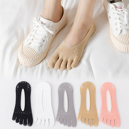 Invisible Breathable No-Slip Toe Socks