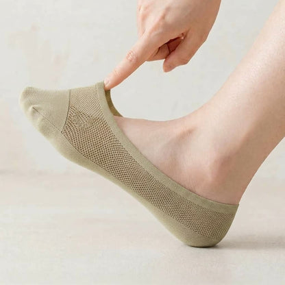 Invisible Breathable Reinforced Toe No-Show Socks