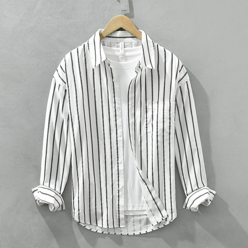 Orion Striped Cotton Long Sleeve
