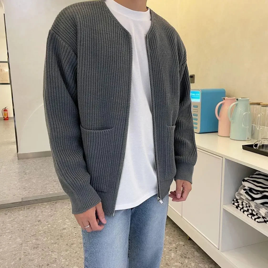 Lyndon Crew Knit Cardigan