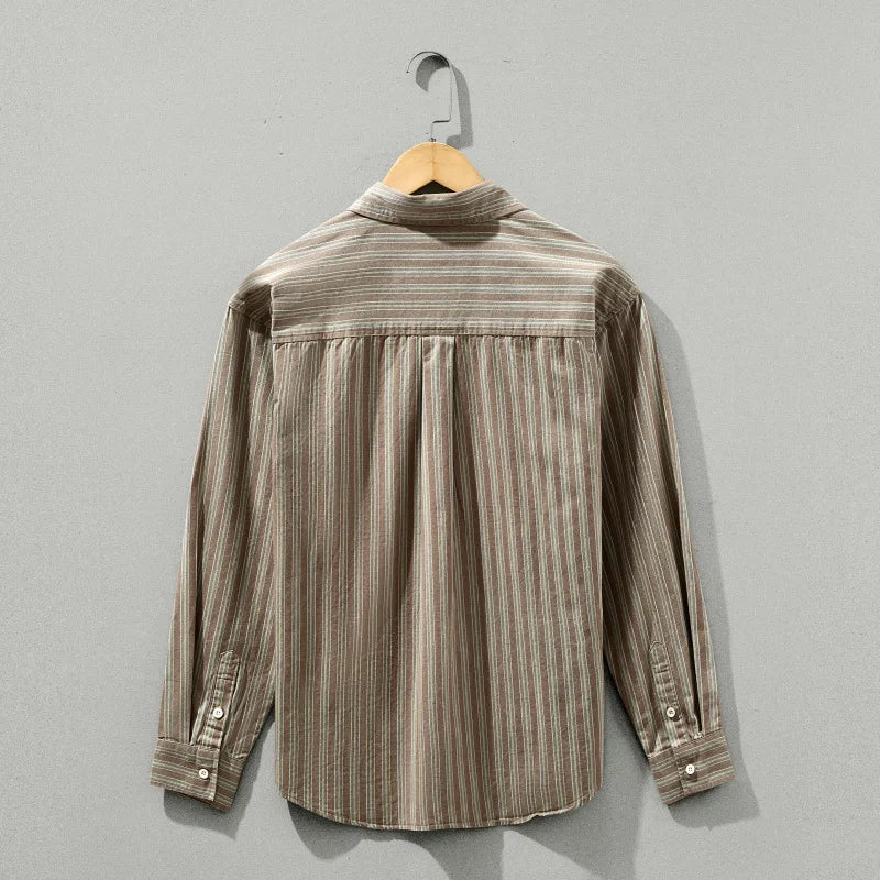 Aldren Striped Organic Cotton Shirt
