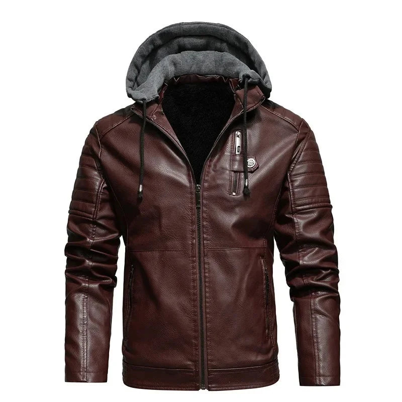 Dante Hooded Leather Jacket