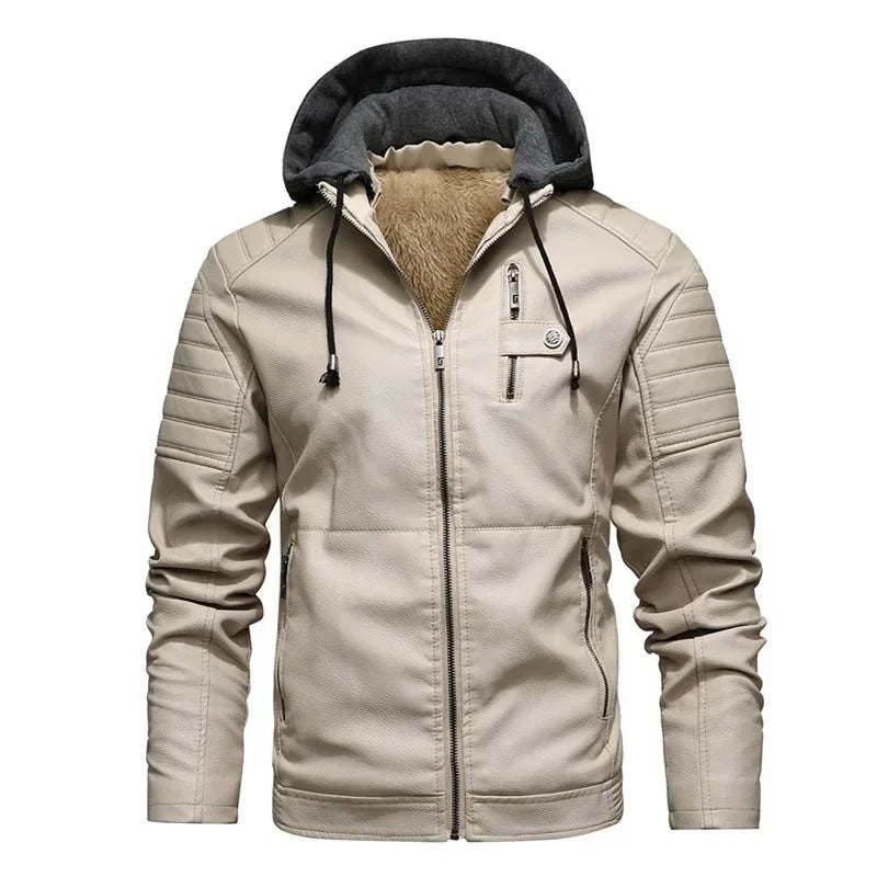 Dante Hooded Leather Jacket