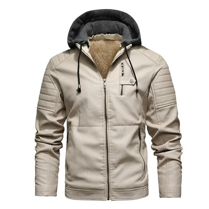 Dante Hooded Leather Jacket