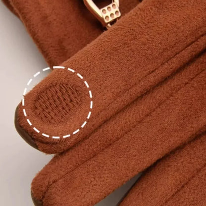 Velvet Suede Touchscreen Gloves