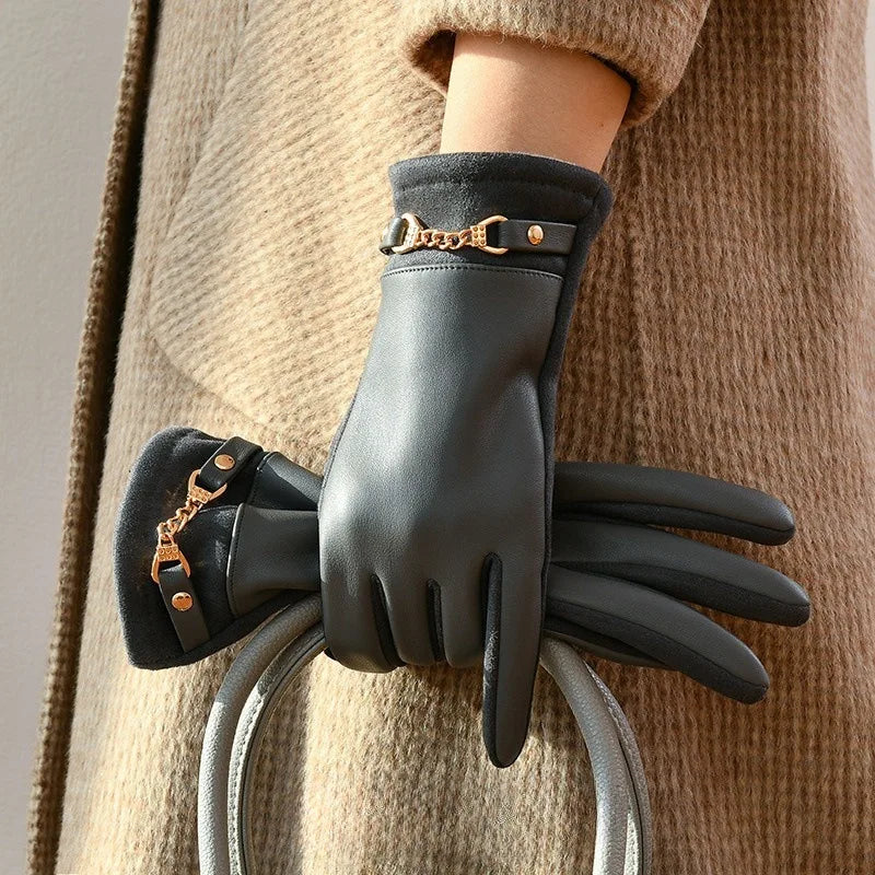 Velvet Suede Touchscreen Gloves