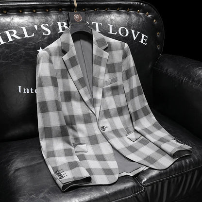 Maxim Royal Plaid Statement Blazer