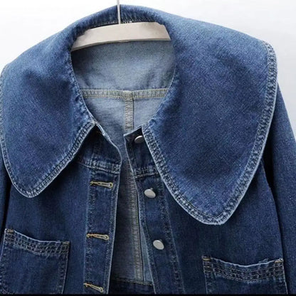 Sofia Denim Crop Coat