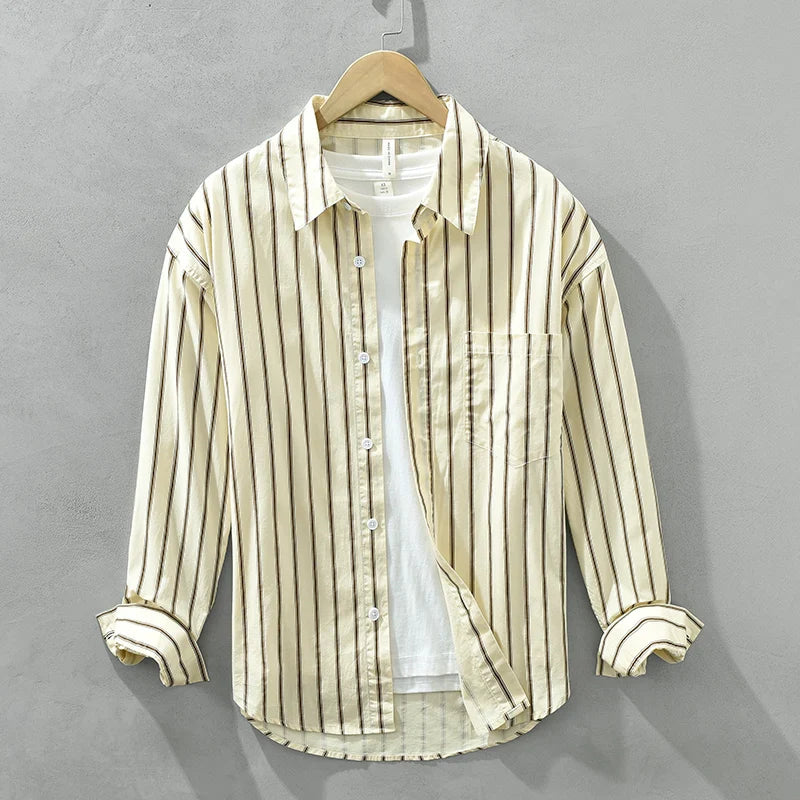 Orion Striped Cotton Long Sleeve