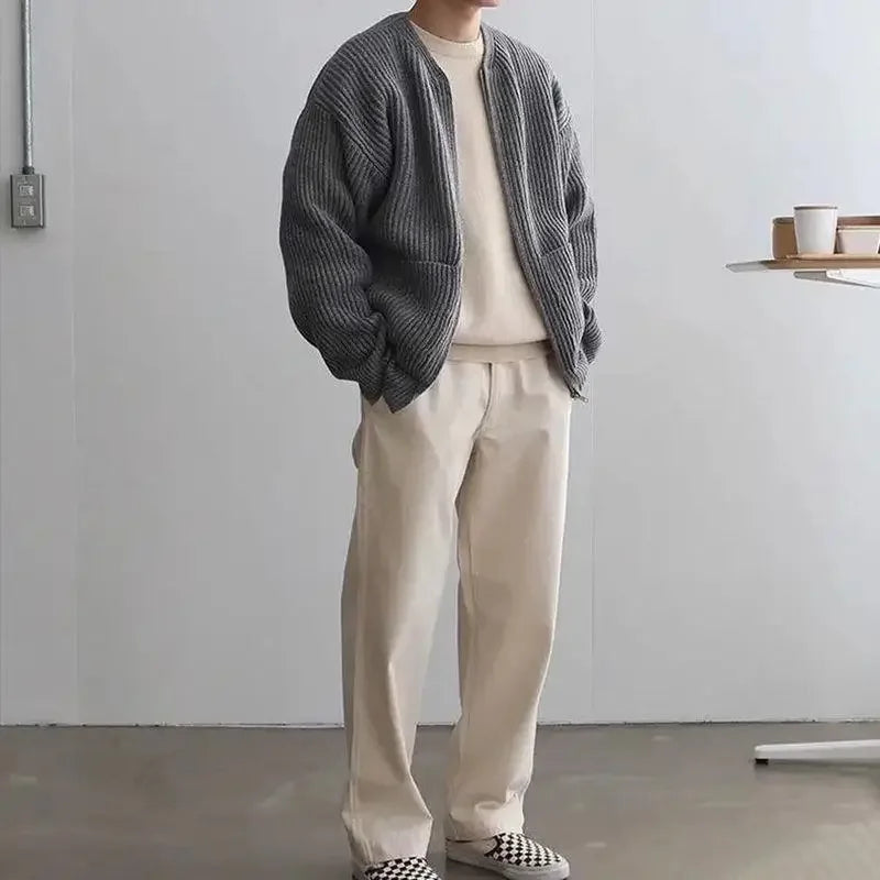Lyndon Crew Knit Cardigan