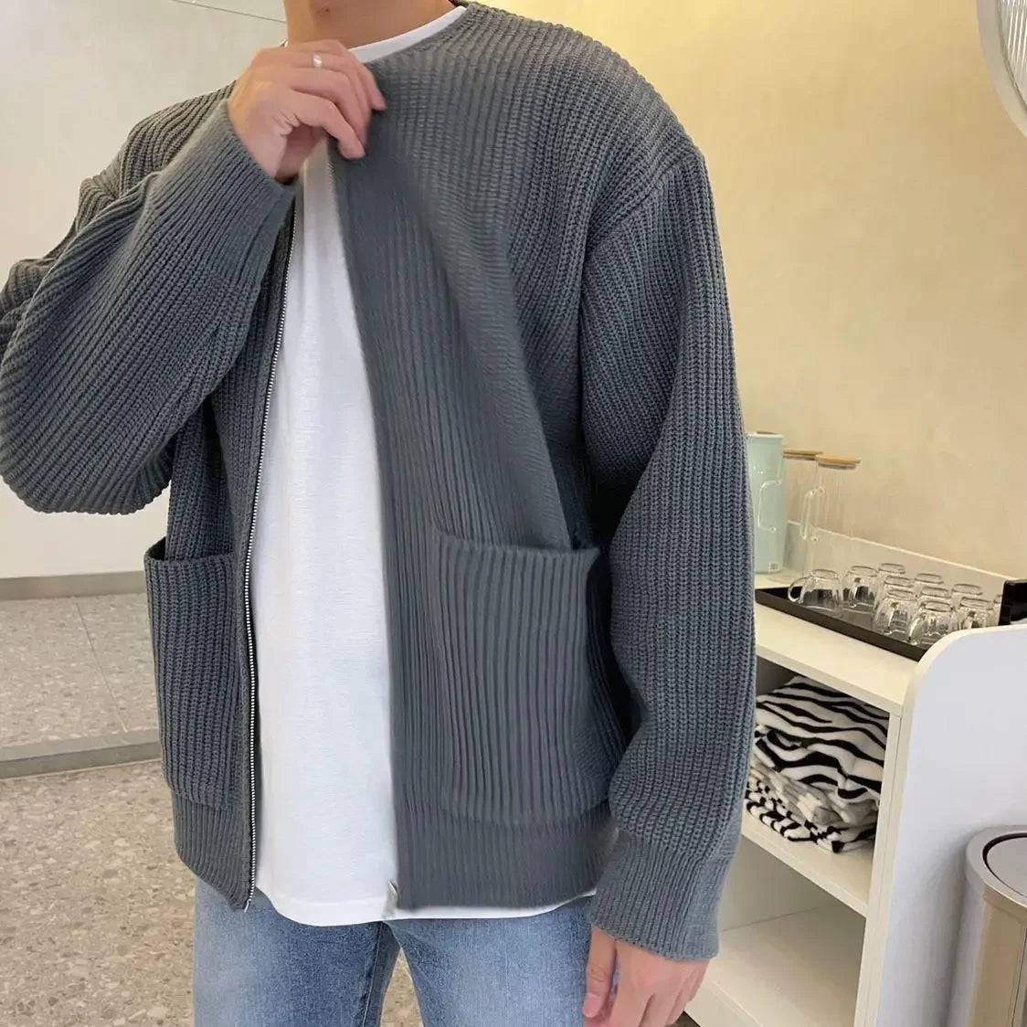 Lyndon Crew Knit Cardigan