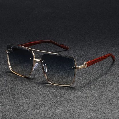 Beckett Square Wood Sunglasses