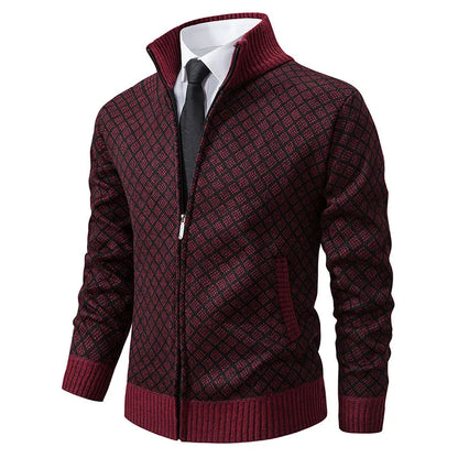 Caden Grid Knit Jacket