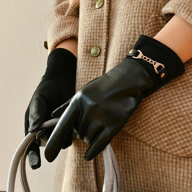 Velvet Suede Touchscreen Gloves