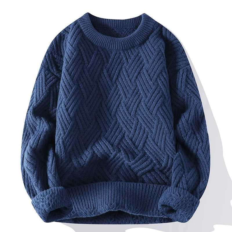 Kellen Plaid Crew Neck Sweater