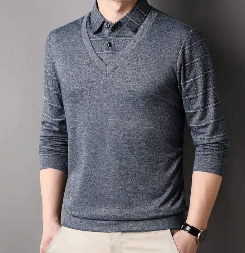 MONTGOMERY REFINED LONG SLEEVE POLO
