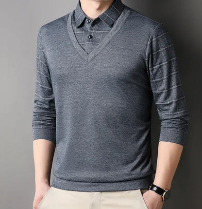 MONTGOMERY REFINED LONG SLEEVE POLO
