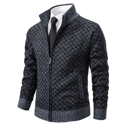 Caden Grid Knit Jacket