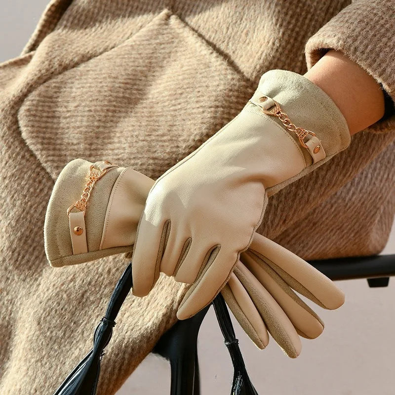 Velvet Suede Touchscreen Gloves