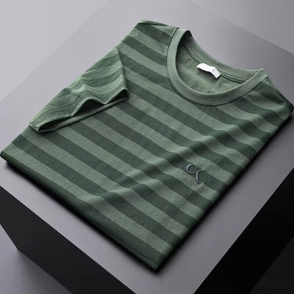 Cole Kendrick Striped Cotton Silk Shirt
