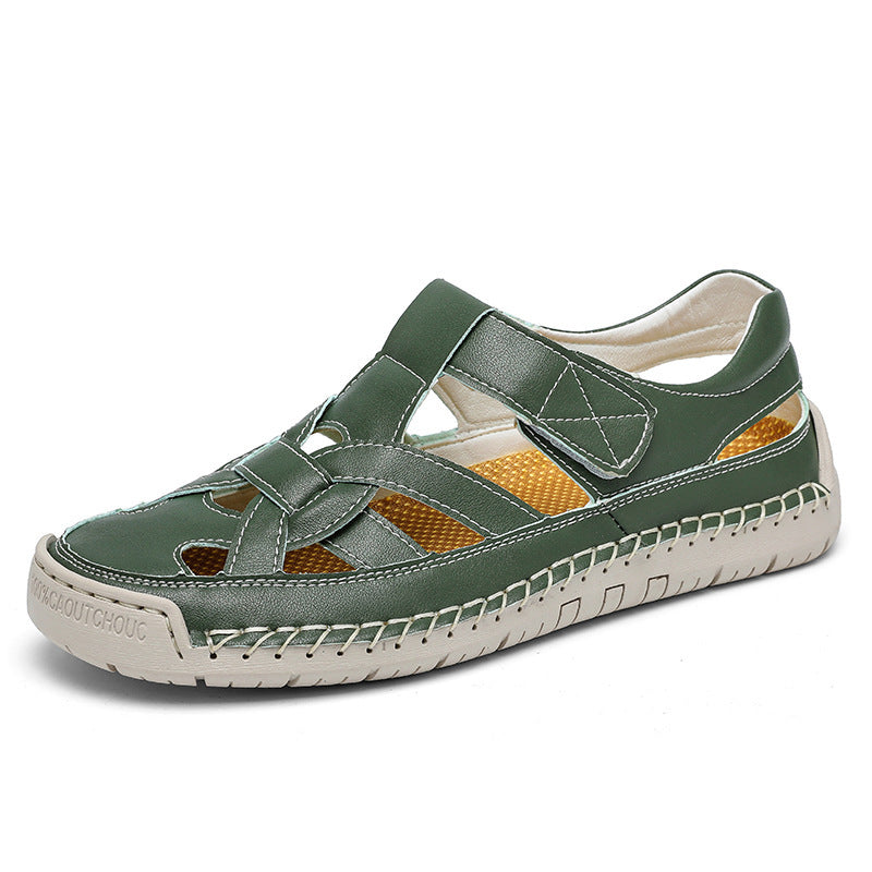 Caspian Hollow Leather Sandals
