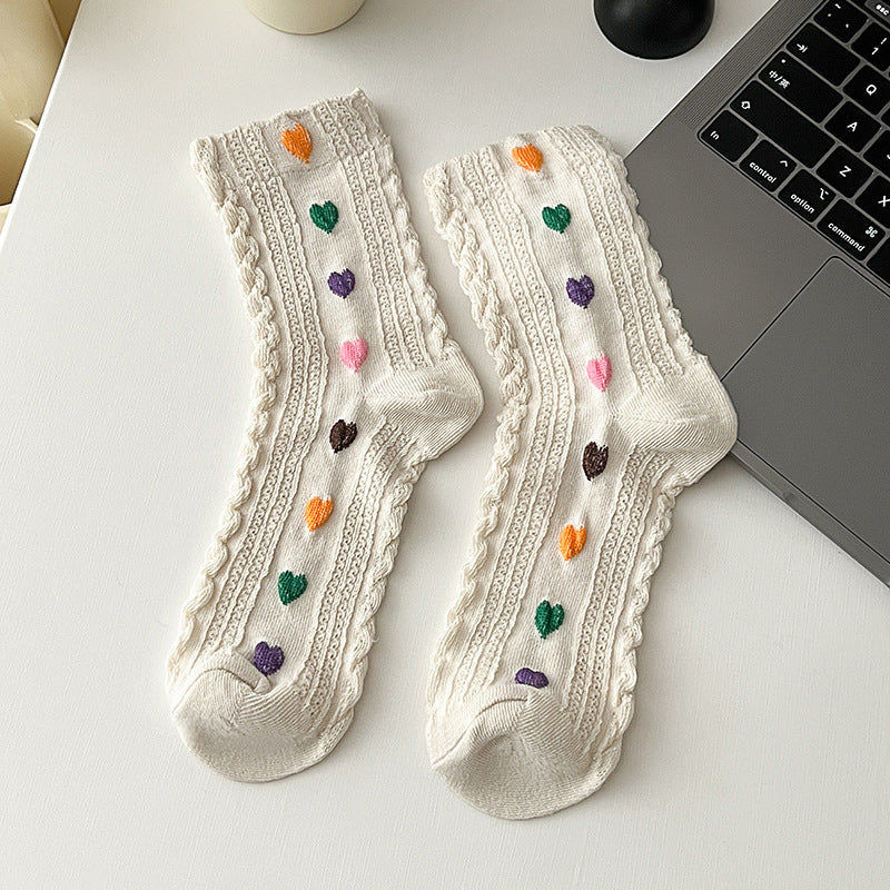 Soft Bloom Five Toe Organic Cotton Socks