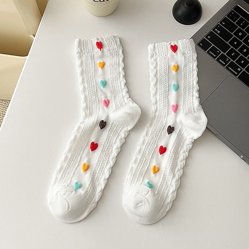 Soft Bloom Five Toe Organic Cotton Socks