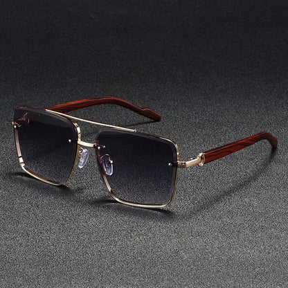 Beckett Square Wood Sunglasses