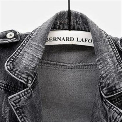 Kara Moto Denim Vest