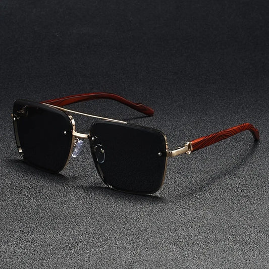 Beckett Square Wood Sunglasses