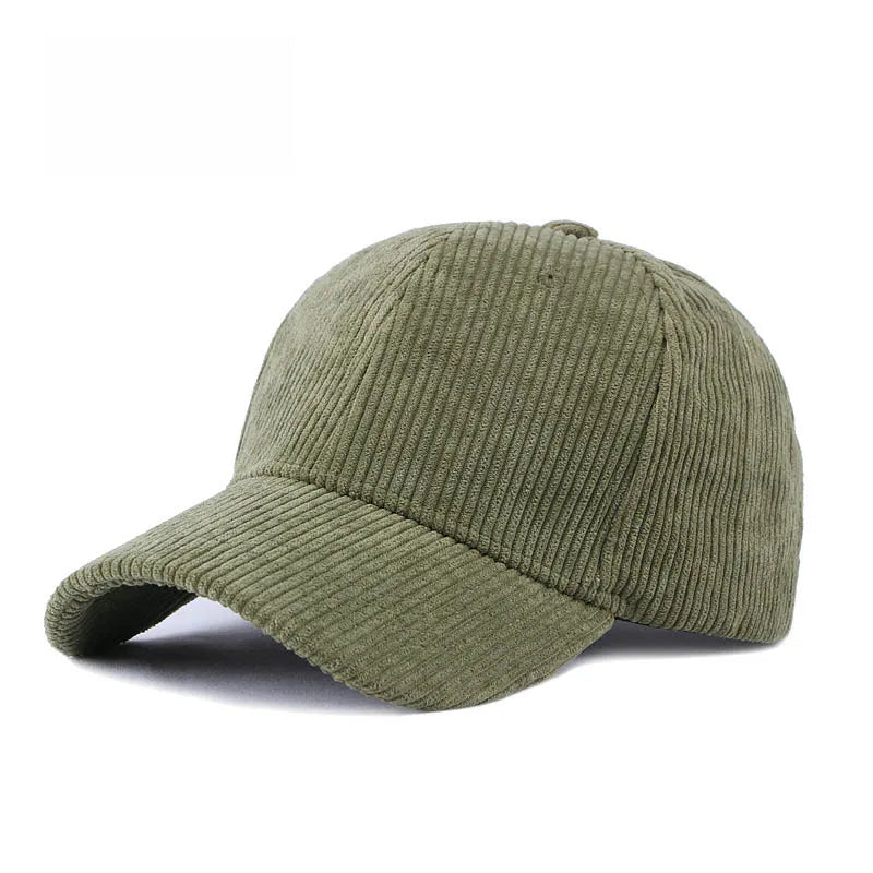Adjustable Unisex Cotton Corduroy Hat