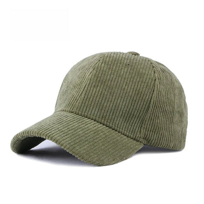 Adjustable Unisex Cotton Corduroy Hat