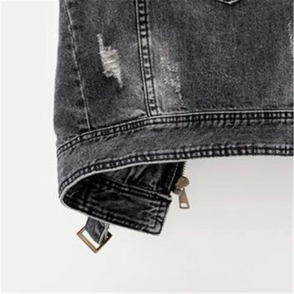 Kara Moto Denim Vest