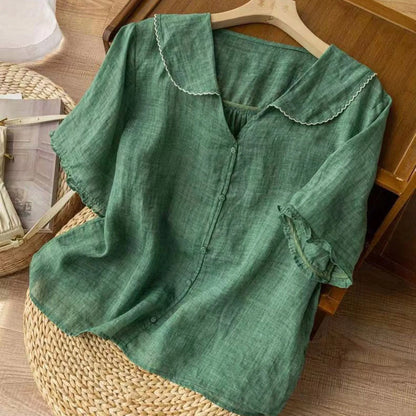 Lena Linen Blouse