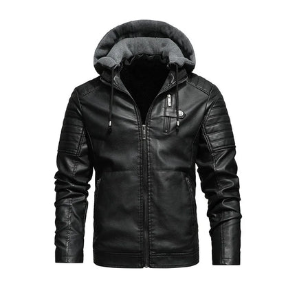 Dante Hooded Leather Jacket